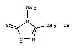 (9ci)-4-氨基-2,4-二氢-5-(羟基甲基)-3H-1,2,4-噻唑-3-硫酮结构式_76858-25-8结构式