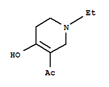 (9ci)-1-(1-乙基-1,2,5,6-四氢-4-羟基-3-吡啶)-乙酮结构式_769098-74-0结构式