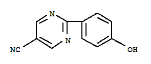 2-(4-羟基苯基)-5-嘧啶甲腈结构式_77017-54-0结构式