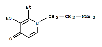 (9ci)-1-[2-(二甲基氨基)乙基]-2-乙基-3-羟基-4(1H)-吡啶酮结构式_770697-44-4结构式