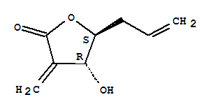 (4r,5s)-(9ci)-二氢-4-羟基-3-亚甲基-5-(2-丙烯基)-2(3H)-呋喃酮结构式_770744-20-2结构式