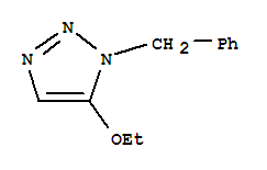 (9ci)-5-乙氧基-1-(苯基甲基)-1H-1,2,3-噻唑结构式_77077-99-7结构式