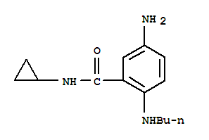 (9ci)-5-氨基-2-(丁基氨基)-n-环丙基-苯甲酰胺结构式_771429-87-9结构式