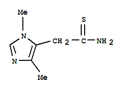 (9ci)-1,4-二甲基-1H-咪唑-5-乙烷硫代酰胺结构式_771442-20-7结构式
