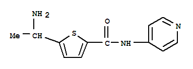 (9ci)-5-(1-氨基乙基)-n-4-吡啶-2-噻吩羧酰胺结构式_771471-80-8结构式