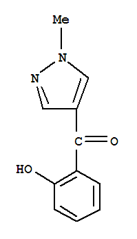 (9ci)-(2-羟基苯基)(1-甲基-1H-吡唑-4-基)-甲酮结构式_771481-15-3结构式