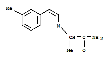 (9ci)-alpha,5-二甲基-1H-吲哚-1-乙酰胺结构式_771533-08-5结构式
