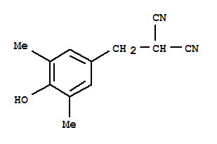 (9ci)-[(4-羟基-3,5-二甲基苯基)甲基]-丙二腈结构式_771559-47-8结构式
