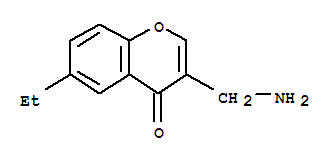 (9ci)-3-(氨基甲基)-6-乙基-4H-1-苯并吡喃-4-酮结构式_771573-79-6结构式 (9ci)-3-(氨基甲基)-6-乙基-4H-1-苯并吡喃-4-酮结构式_771573-79-6结构式