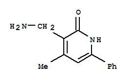 (9ci)-3-(氨基甲基)-4-甲基-6-苯基-2(1H)-吡啶酮结构式_771573-87-6结构式
