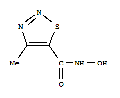 (9ci)-n-羟基-4-甲基-1,2,3-噻二唑-5-羧酰胺结构式_77196-89-5结构式