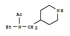 N-乙基-n-哌啶-4-甲基-乙酰胺结构式_772313-51-6结构式