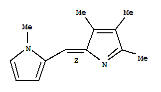 (9ci)-1-甲基-2-[(z)-(3,4,5-三甲基-2H-吡咯-2-基)甲基]-1H-吡咯结构式_772331-75-6结构式