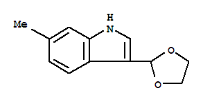 (9ci)-3-(1,3-二氧杂烷-2-基)-6-甲基-1H-吲哚结构式_773088-56-5结构式