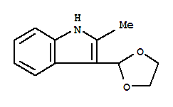 (9ci)-3-(1,3-二氧杂烷-2-基)-2-甲基-1H-吲哚结构式_773094-30-7结构式