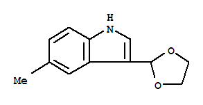 (9ci)-3-(1,3-二氧杂烷-2-基)-5-甲基-1H-吲哚结构式_773094-42-1结构式