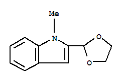 (9ci)-2-(1,3-二氧杂烷-2-基)-1-甲基-1H-吲哚结构式_773095-30-0结构式