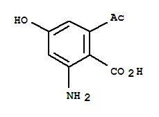 (9ci)-2-乙酰基-6-氨基-4-羟基-苯甲酸结构式_773098-92-3结构式