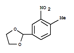 (9ci)-2-(4-甲基-3-硝基苯基)-1,3-二氧戊环结构式_773101-71-6结构式