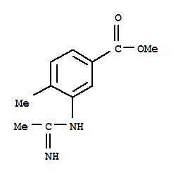 (9ci)-3-[(1-亚氨基乙基)氨基]-4-甲基-苯甲酸甲酯结构式_773103-89-2结构式