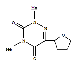 (9ci)-2,4-二甲基-6-(四氢-2-呋喃)-1,2,4-三嗪-3,5(2H,4h)-二酮结构式_773105-01-4结构式