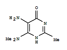 (9ci)-5-氨基-6-(二甲基氨基)-2-甲基-4(1H)-嘧啶酮结构式_773803-60-4结构式