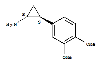 反式-(9ci)-2-(3,4-二甲氧基苯基)-环丙胺结构式_773809-98-6结构式