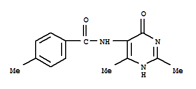(9ci)-n-(1,4-二氢-2,6-二甲基-4-氧代-5-嘧啶)-4-甲基-苯甲酰胺结构式_773834-81-4结构式