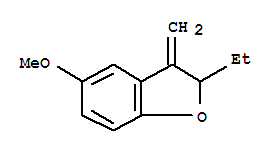 (9ci)-2-乙基-2,3-二氢-5-甲氧基-3-亚甲基-苯并呋喃结构式_773880-72-1结构式