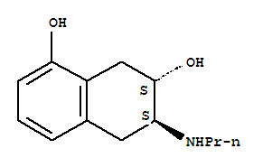 反式-(9ci)-5,6,7,8-四氢-6-(丙基氨基)-1,7-萘二醇结构式_774127-34-3结构式