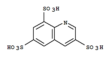 3,6,8-喹啉三磺酸结构式_774143-07-6结构式