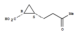 (1r,2s)-(9ci)-2-(3-氧代丁基)-环丙烷羧酸结构式_774214-56-1结构式