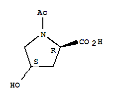 反式-(9ci)-1-乙酰基-4-羟基-D-脯氨酸结构式_77449-97-9结构式