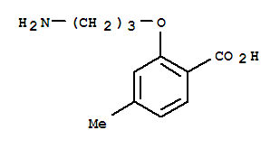 Benzoic acid, 2-(3-aminopropoxy)-4-methyl-(9ci) Structure,774500-62-8Structure