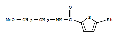 (9ci)-5-乙基-n-(2-甲氧基乙基)-2-噻吩羧酰胺结构式_774588-45-3结构式