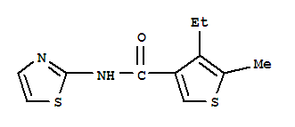 (9ci)-4-乙基-5-甲基-n-2-噻唑-3-噻吩羧酰胺结构式_775299-49-5结构式
