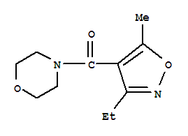 (9ci)-4-[(3-乙基-5-甲基-4-异噁唑基)羰基]-吗啉结构式_775300-12-4结构式
