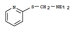 (9ci)-n-乙基-n-[(2-吡啶硫代)甲基]-乙胺结构式_77555-21-6结构式