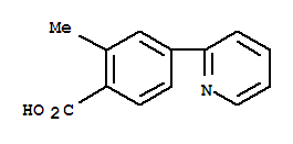 (9ci)-2-甲基-4-(2-吡啶)-苯甲酸结构式_775557-13-6结构式