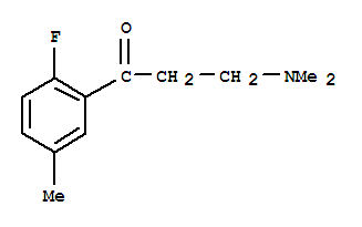 (9ci)-3-(二甲基氨基)-1-(2-氟-5-甲基苯基)-1-丙酮结构式_776245-72-8结构式