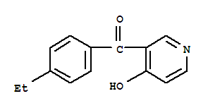 (9ci)-(4-乙基苯基)(4-羟基-3-吡啶)-甲酮结构式_776317-64-7结构式