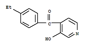 (9ci)-(4-乙基苯基)(3-羟基-4-吡啶)-甲酮结构式_776317-79-4结构式