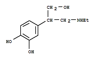 (9ci)-4-[2-(乙基氨基)-1-(羟基甲基)乙基]-1,2-苯二醇结构式_776996-11-3结构式