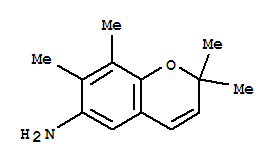 (9ci)-2,2,7,8-四甲基-2H-1-苯并吡喃-6-胺结构式_777016-50-9结构式