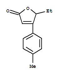 (9ci)-5-乙基-4-(4-甲基苯基)-2(5H)-呋喃酮结构式_777059-69-5结构式