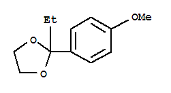 (9ci)-2-乙基-2-(4-甲氧基苯基)-1,3-二氧戊环结构式_777063-45-3结构式