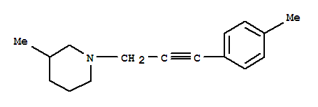 (9CI)-3-甲基-1-[3-(4-甲基苯基)-2-丙炔]-哌啶结构式_777850-86-9结构式
