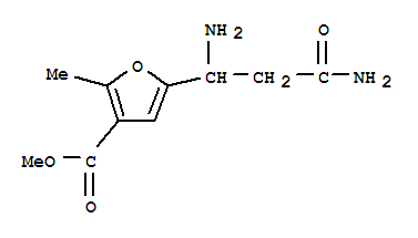 (9ci)-5-(1,3-二氨基-3-氧代丙基)-2-甲基-3-呋喃羧酸甲酯结构式_777887-95-3结构式