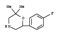 (9ci)-6-(4-氟苯基)-2,2-二甲基-吗啉结构式_778572-12-6结构式