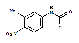 (9ci)-5-甲基-6-硝基-2(3H)-苯并噻唑酮结构式_77859-58-6结构式